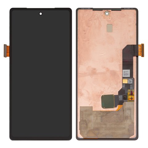 LCD compatible with Google Pixel 7a, black, without frame, original change glass