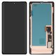 LCD compatible with Google Pixel 7 Pro, (black, with frame, High Copy, with wide edge, (OLED))