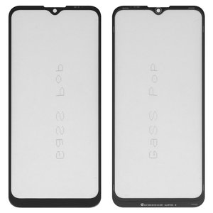 Housing Glass G+OCA PRO compatible with Motorola Moto G10 XT2127, Moto G20 XT2128, Moto G30 XT2129, with OCA film, black 