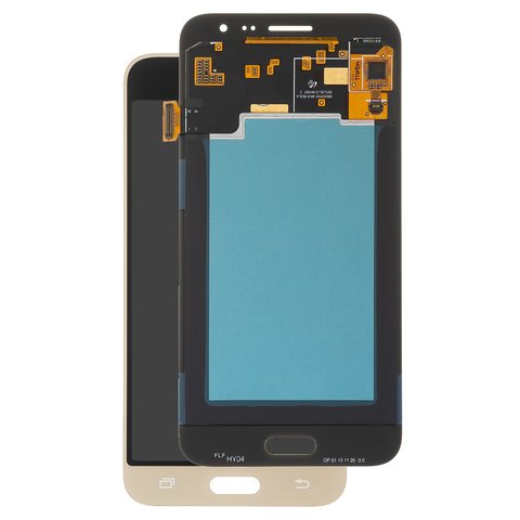Pantalla LCD puede usarse con Samsung J320 Galaxy J3 2016 , dorado, sin marco, original vidrio reemplazado 