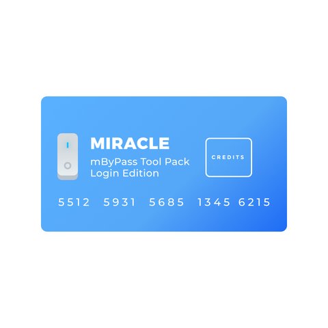 Créditos para Miracle mByPass Tool Pack Login Edition