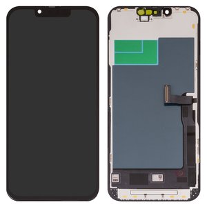 Pantalla LCD puede usarse con iPhone 13 Pro, negro, con marco, AAA, Tianma, TFT 