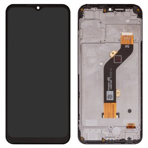Pantalla LCD puede usarse con Tecno Spark 8C, negro, con marco, Original PRC , KG5k, KG5j, #FPC6605 2