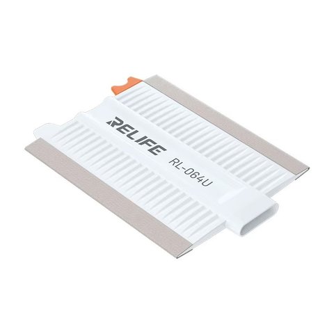 Espátula RELIFE RL 064U, para pegar películas, 100 mm, plástico, blanco
