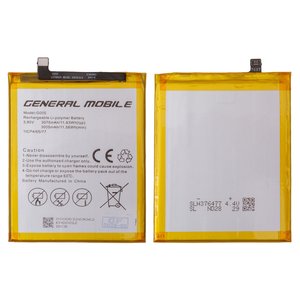 Batería G005 puede usarse con General Mobile GM 8, Li Polymer, 3.85 V, 3005 mAh, Original PRC 