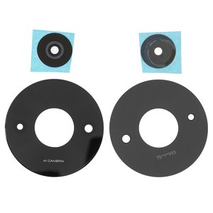 Vidrio de cámara puede usarse con Xiaomi Redmi A3, negro, juego de 2 uds.