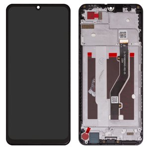 Pantalla LCD puede usarse con ZTE Blade V40 Vita, negro, con marco, High Copy