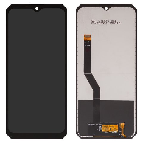 Pantalla LCD puede usarse con Oukitel WP28 E, WP36, WP36 Pro, negro, sin marco, High Copy, FPC Y89452 V02