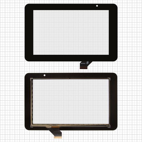 Сенсорний екран для China Tablet PC 7"; Prestigio MultiPad 7.0 HD PMP3970B , MultiPad 7.0 HD PMP5570С , чорний, 191 мм, 30 pin, 118 мм, ємнісний, 7", #ACE CG7.0A 249 GKG0362A GKG0469A