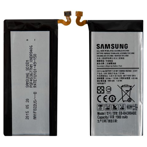 Акумулятор EB BA300ABE для Samsung A300 Galaxy A3, Li ion, 3,8 В, 1900 мАг, Original PRC 