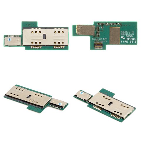 Шлейф для Lenovo P780, плати SIM карти і карти пам'яті, Original, #SP69A15602