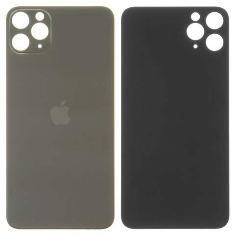 Задняя панель корпуса для iPhone 11 Pro Max, серая, нужно снять стекло камеры, small hole, matte space gray