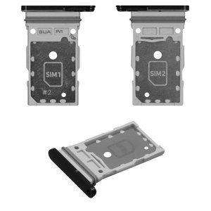 Держатель SIM карты для Samsung S901B Galaxy S22 5G, черный