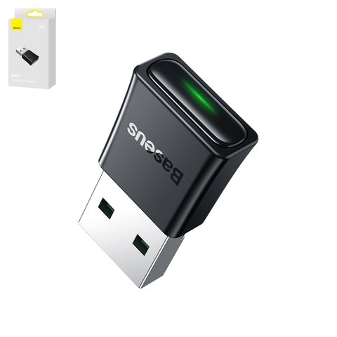 Bluetooth адаптер Baseus BA07, USB тип A, чорний, bluetooth 5.3, #ZJBA010001