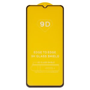 Защитное стекло для Samsung A025F DS Galaxy A02s, A037F Galaxy A03s, совместимо с чехлом, Full Glue, без упаковки , черный