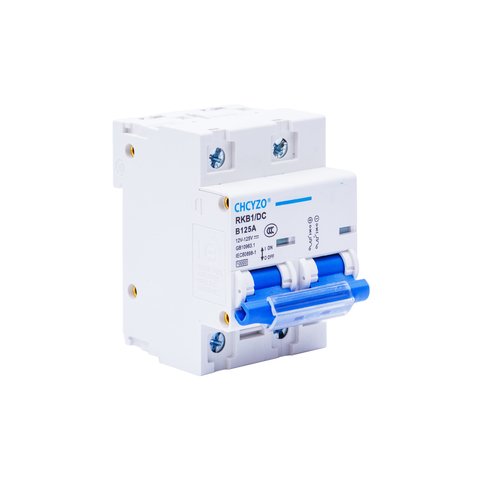 Автоматический выключатель постоянного тока CHCYZO RKB1 DC B125A, 2P, 12 B 125 В, 125 A