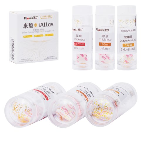 Прокладка для ремонта материнской платы QianLi IAtlas 24k, 0,12 мм, 0,1 мм, 0,08 мм, 3 in1