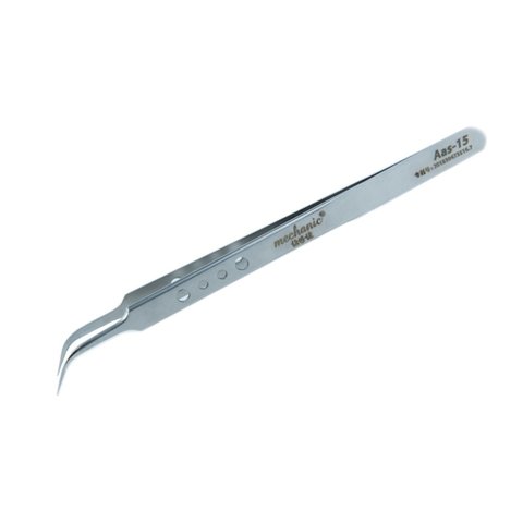 Пинцет монтажный Mechanic Aas 15, изогнутый