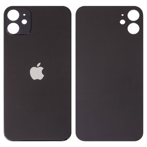 Задняя панель корпуса для iPhone 11, черная, не нужно снимать стекло камеры, Original PRC , big hole