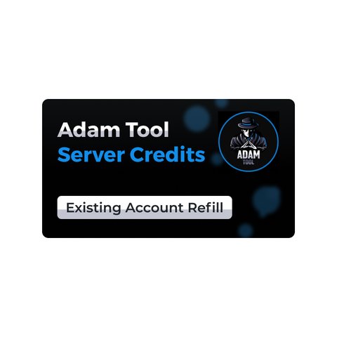 Серверні кредити Adam Tool поповнення існуючого акаунту