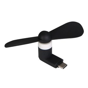 Вентилятор Mini, чорний, мобільний, USB тип C