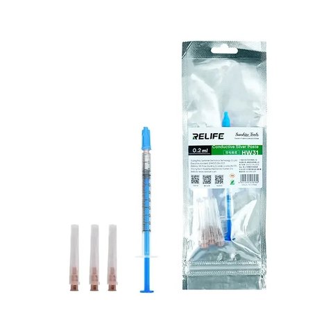 Токопроводящий лак RELIFE HW31, 0,2 мл, silver conductive paint