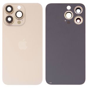 Задняя панель корпуса для iPhone 13 Pro, золотистая, со стеклом камеры, Gold, small hole