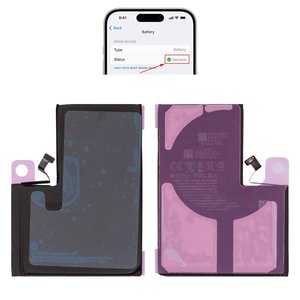 Акумулятор для iPhone 13 Pro Max, Li ion, 3,85 B, 4352 мАг, без помилки, A2653 , genuine IC