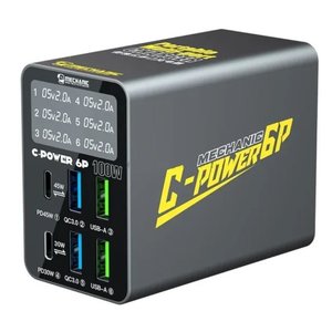 Сетевое зарядное устройство Mechanic C Power 6P, 100 Вт, Quick Charge, Power Delivery PD , 6 портов