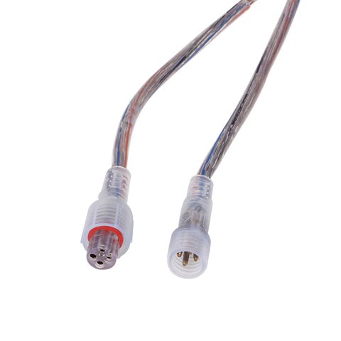 IP65 Cable Industrial Conectores con Cable de extensión de 16AWG 20cm para Tiras de Luces LED y Otras instalaciones.5 Pares DONJON Conector LED Macho Hembra,3 Pines 3 núcleos Conectores Impermeables